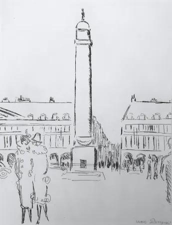 Etching Van Dongen - Place Vendome