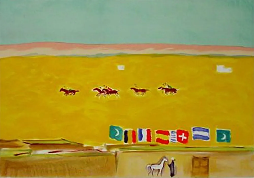 Lithograph Van Dongen - Polo in Alexandria