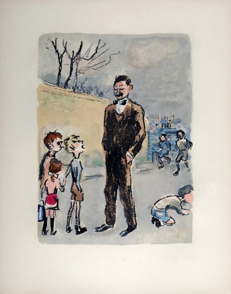 Lithograph Van Dongen - Poulbot, l’ami des gosses, 1949