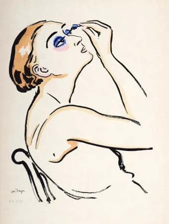 Lithograph Van Dongen - Rimmel, 1920