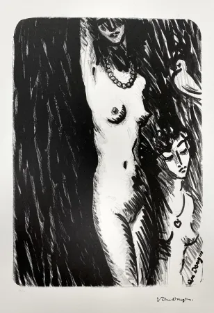 Linocut Van Dongen - Torso