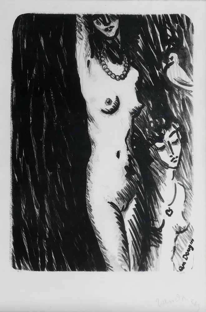 Lithograph Van Dongen - Torso
