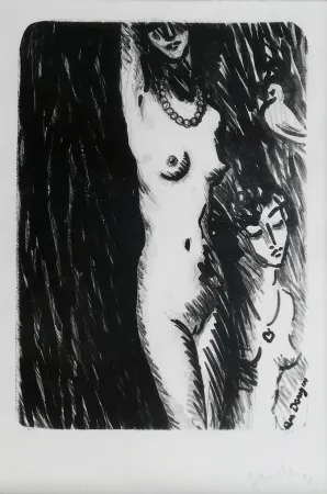 Lithograph Van Dongen - Torso