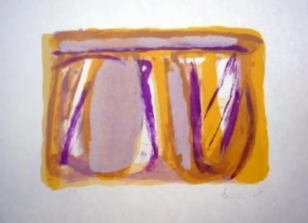 Lithograph Van Velde - Apaisement