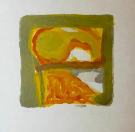 Lithograph Van Velde - Automne