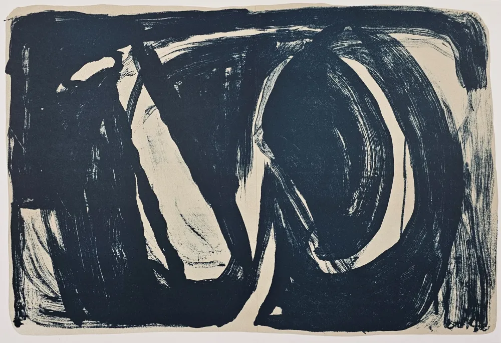 Lithograph Van Velde - Chinese Magician