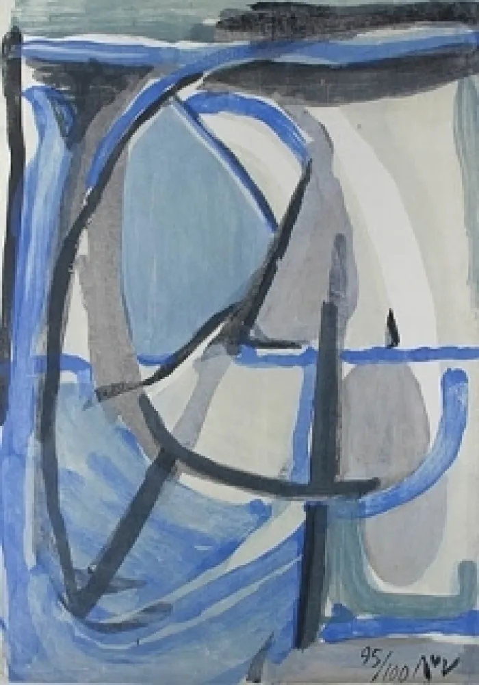 Lithograph Van Velde - Clarté