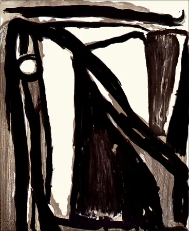 Lithograph Van Velde - Décantement