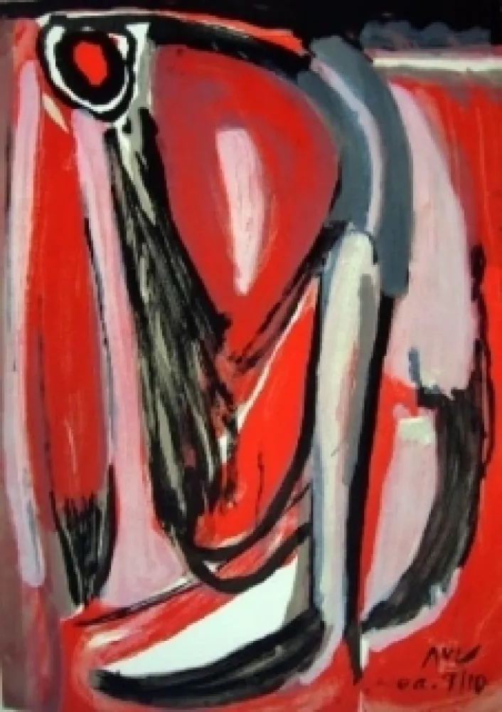 Lithograph Van Velde - Eclatement