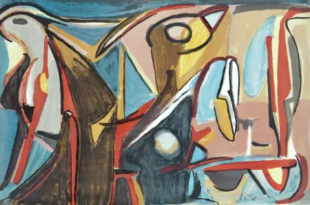 Lithograph Van Velde - Eclosion 