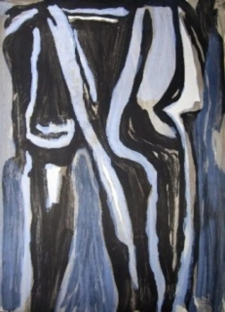 Lithograph Van Velde - En dedans