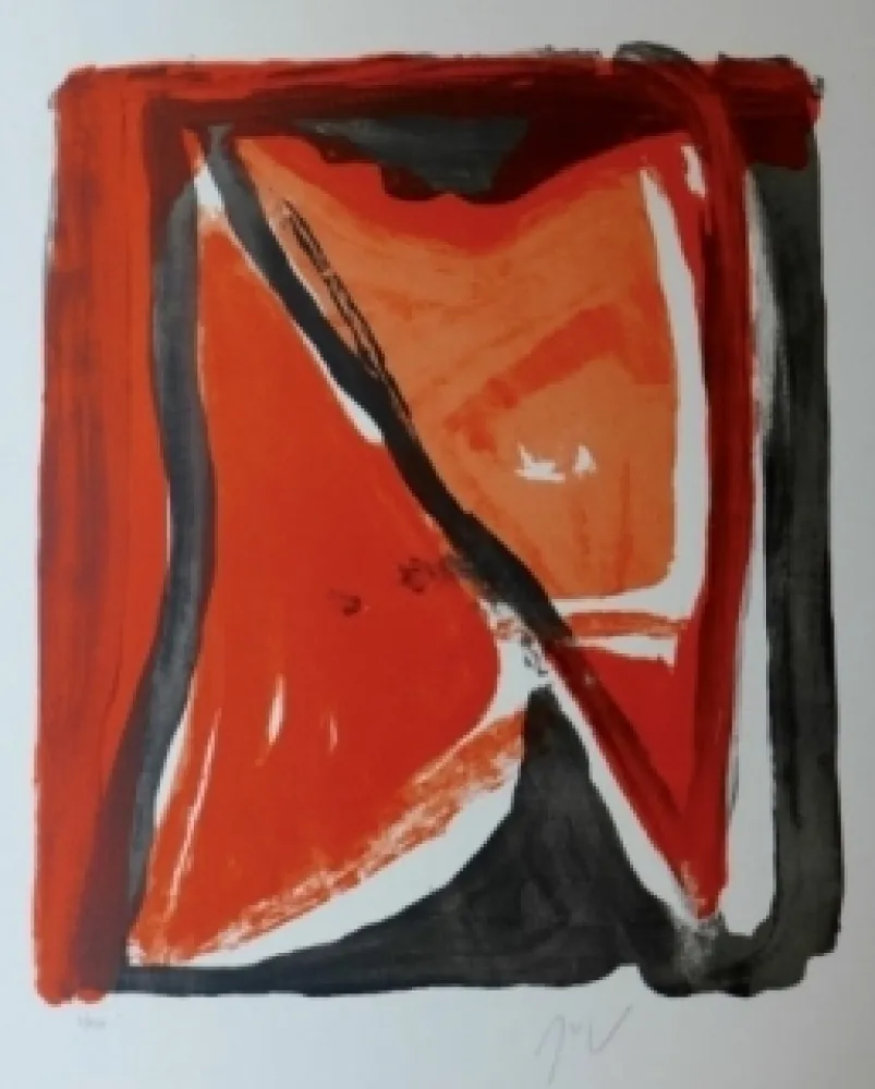 Lithograph Van Velde - Fenêtre