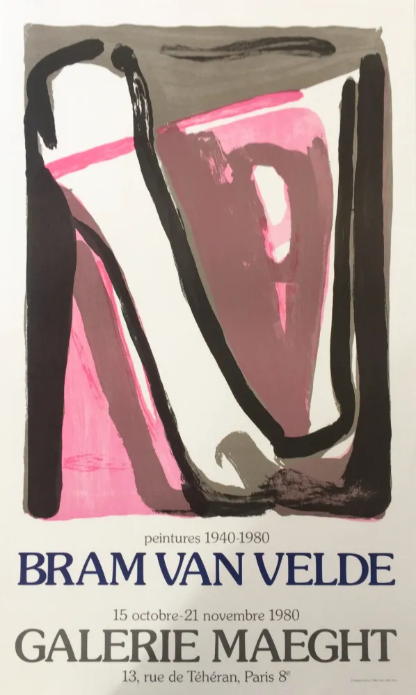 Poster Van Velde - Galerie Maeght