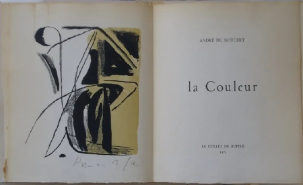 Lithograph Van Velde - La couleur