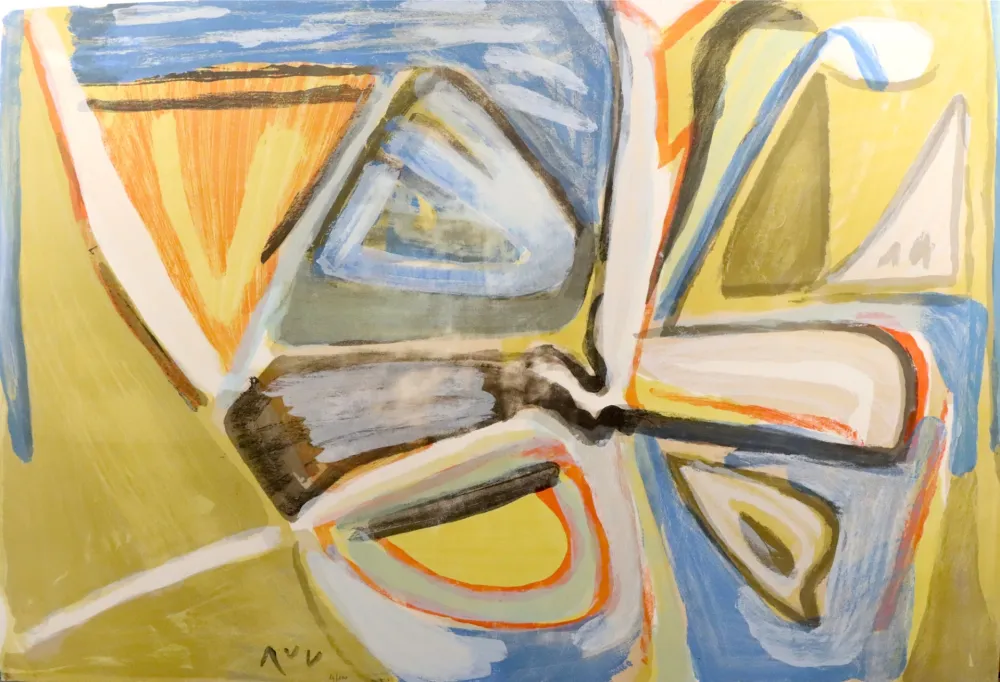 Lithograph Van Velde - Le bonheur de Matisse (MP 386)