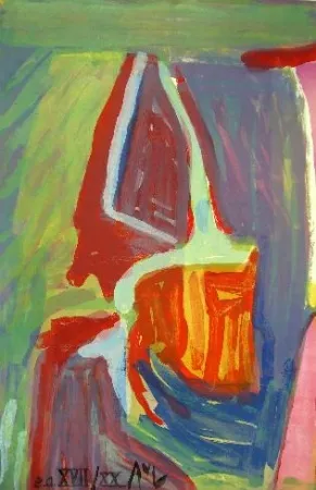 Lithograph Van Velde - Libération