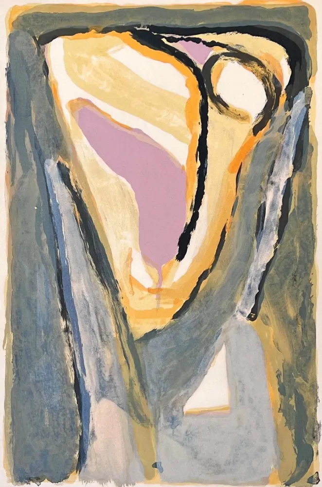 Lithograph Van Velde - Lumière pâle 