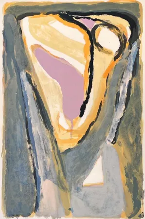 Lithograph Van Velde - Lumière pâle 