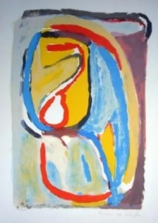 Lithograph Van Velde - Matin