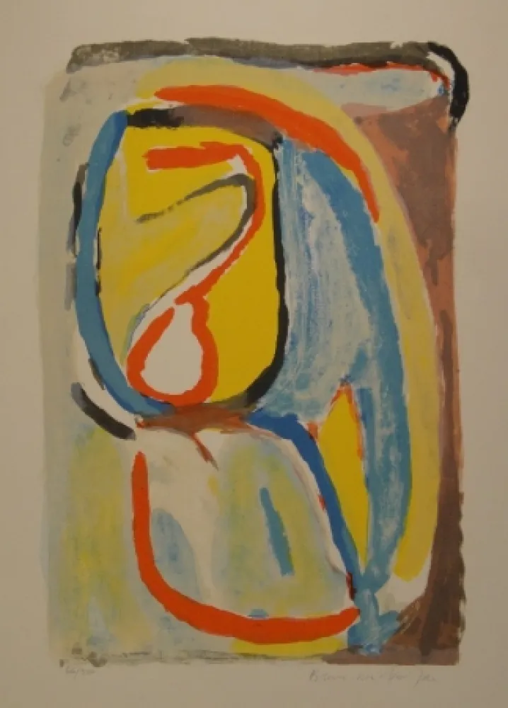 Lithograph Van Velde - Matin / Morning