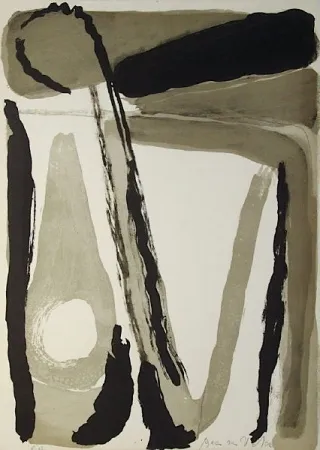 Lithograph Van Velde - MP 098 L'unique