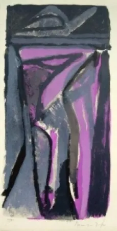 Lithograph Van Velde - MP 114