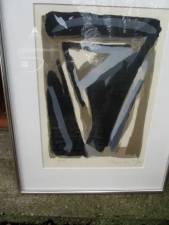 Lithograph Van Velde - MP 122