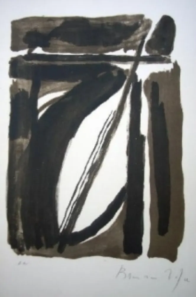 Lithograph Van Velde - MP 124