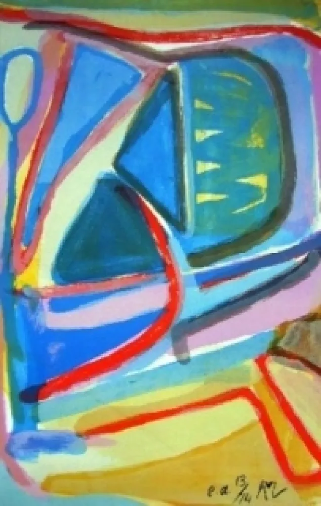 Lithograph Van Velde - MP 138