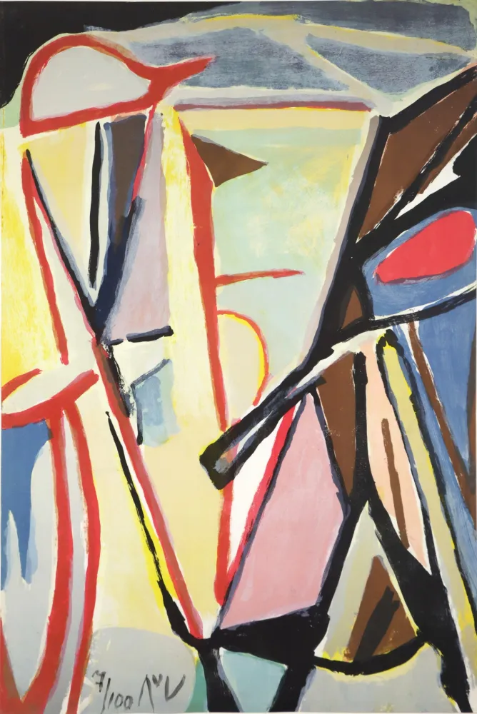 Lithograph Van Velde - MP 151