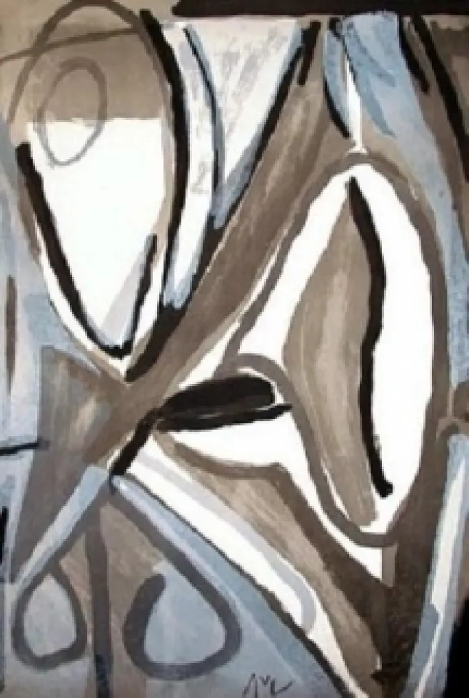 Lithograph Van Velde - MP 153