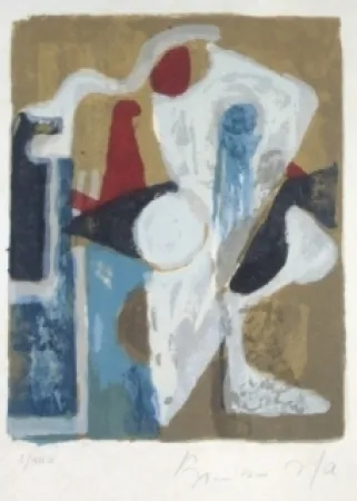 Lithograph Van Velde - MP 154