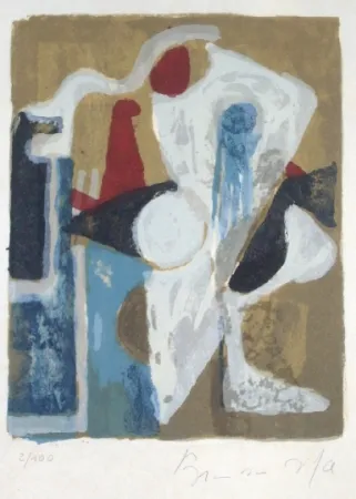 Lithograph Van Velde - Mp 154