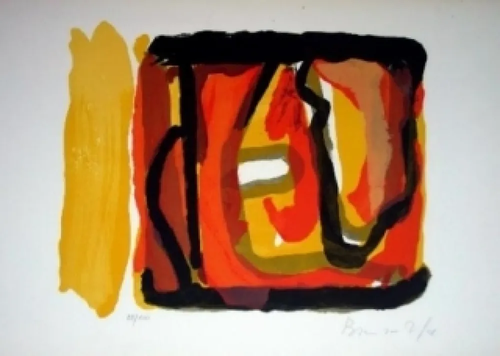 Lithograph Van Velde - MP 163