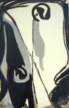 Lithograph Van Velde - MP 164