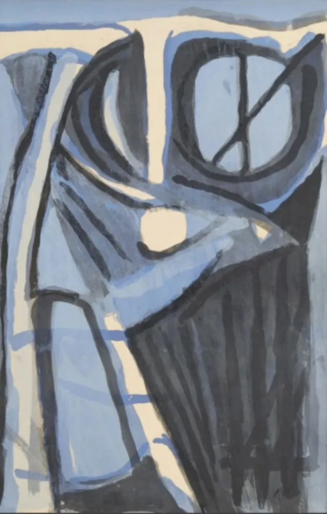 Lithograph Van Velde - MP 166