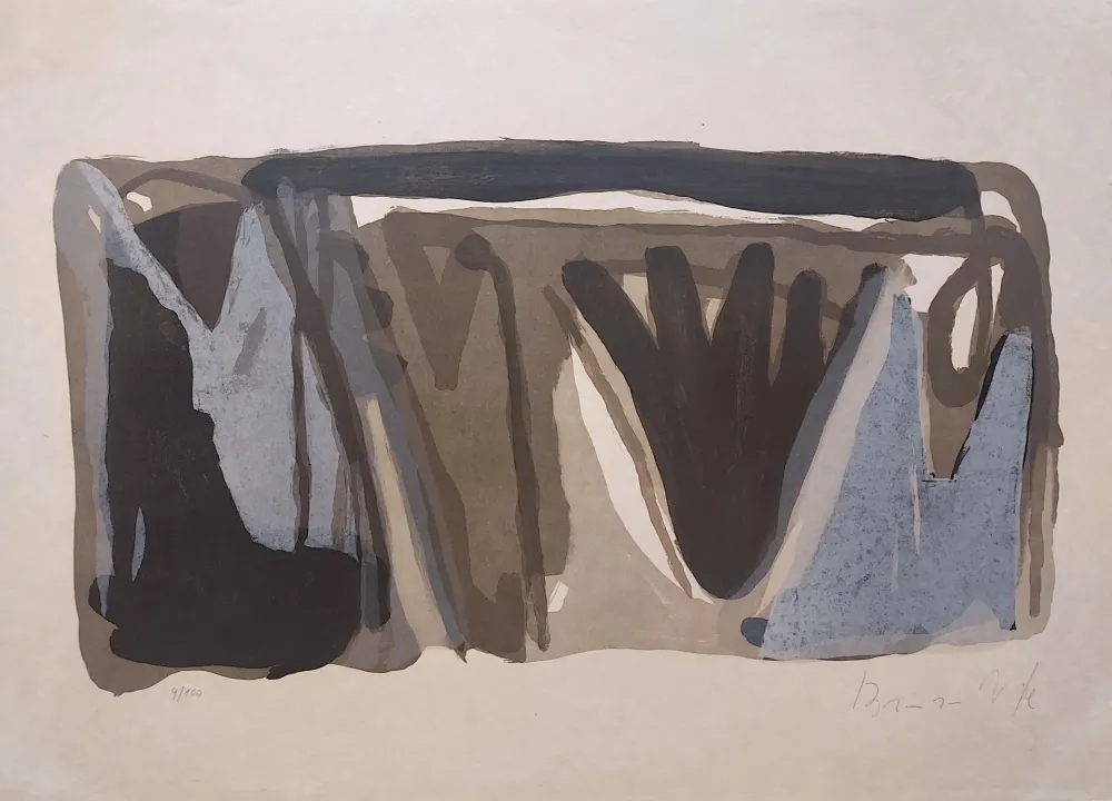 Lithograph Van Velde - MP 171