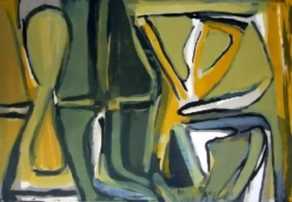 Lithograph Van Velde - MP 174