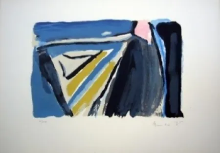 Lithograph Van Velde - MP 179