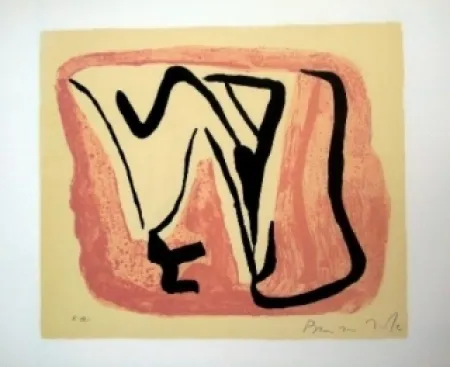 Lithograph Van Velde - MP 180