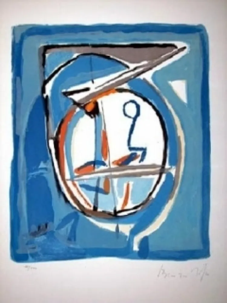 Lithograph Van Velde - MP 181