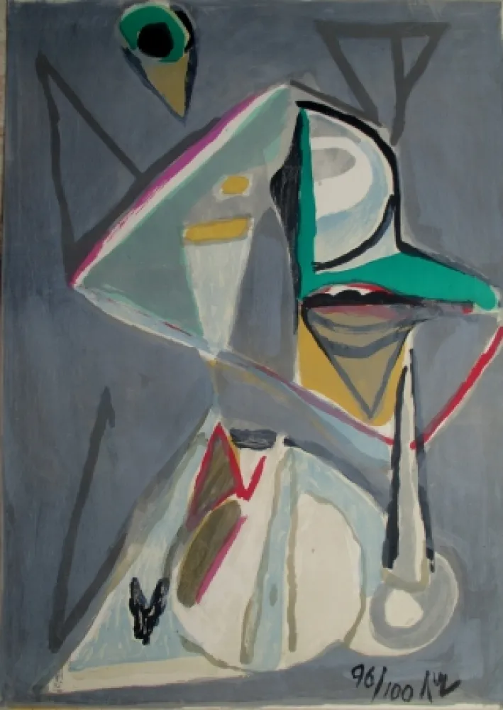 Lithograph Van Velde - MP 193