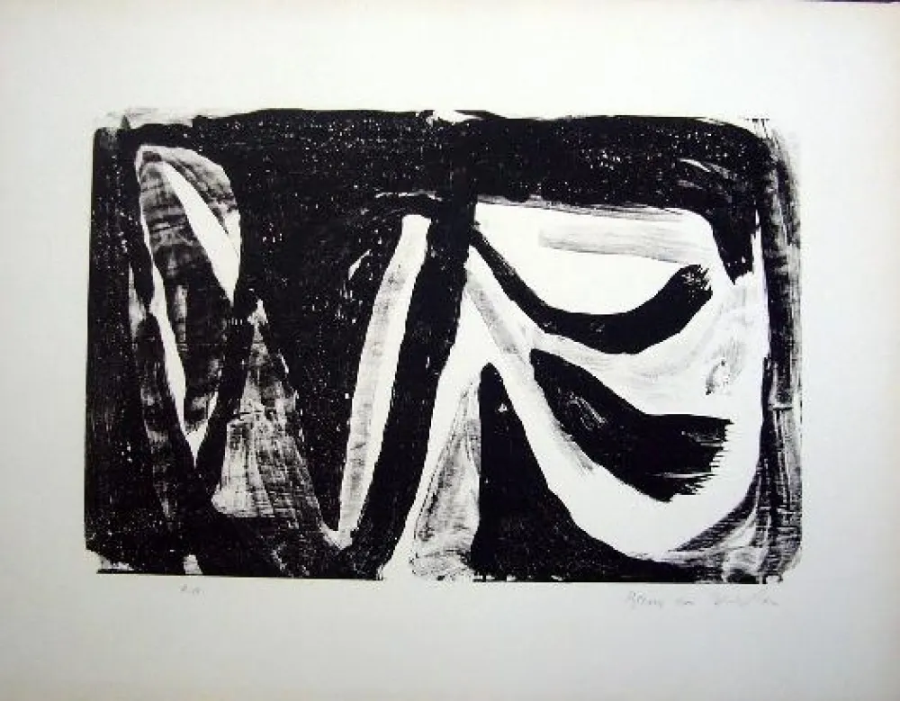 Lithograph Van Velde - MP 20