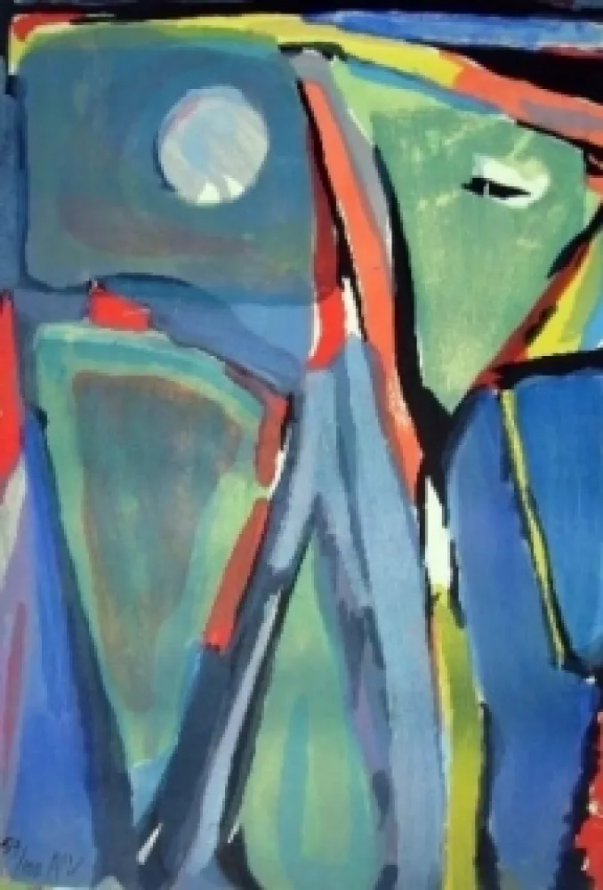 Lithograph Van Velde - MP 200