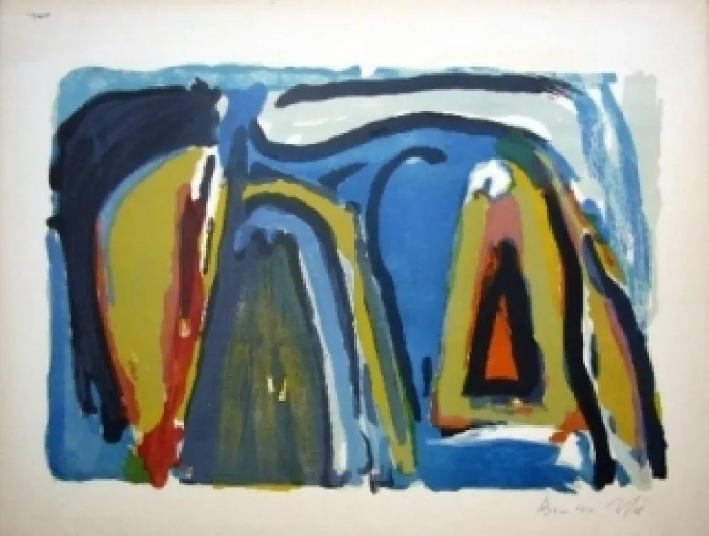 Lithograph Van Velde - MP 209