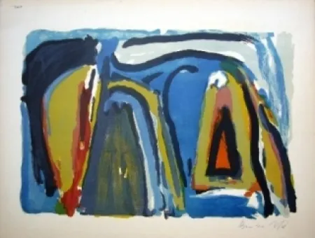 Lithograph Van Velde - MP 209