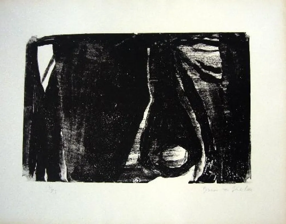 Lithograph Van Velde - MP 21