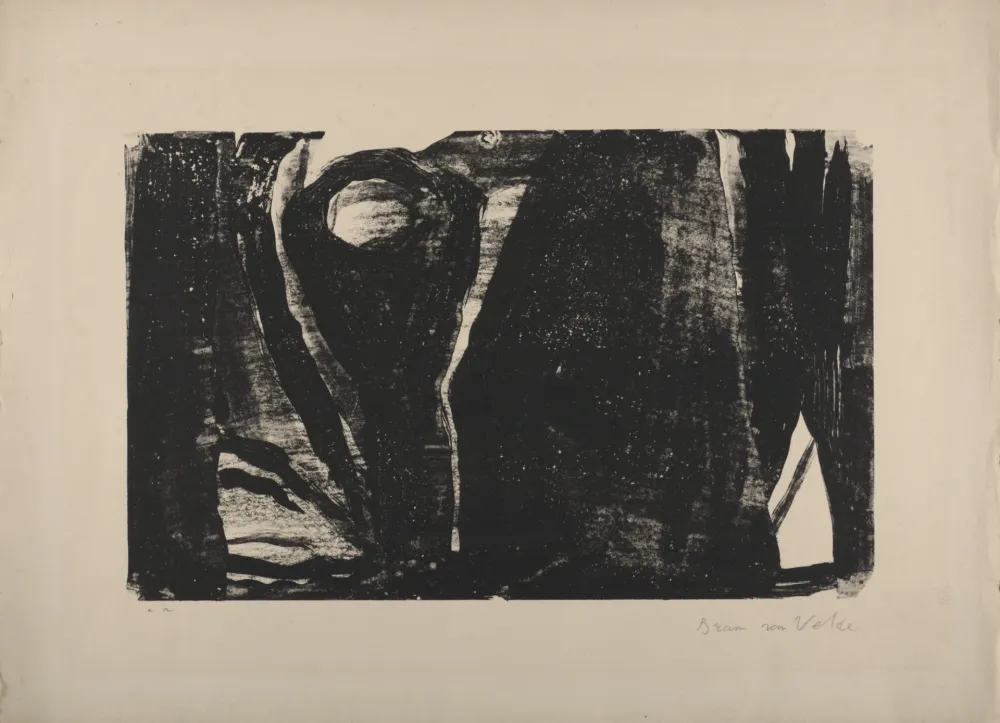 Lithograph Van Velde - MP 21, 1962 - Hand-signed