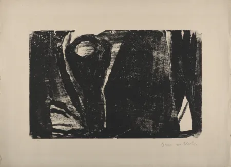 Lithograph Van Velde - MP 21, 1962 - Hand-signed