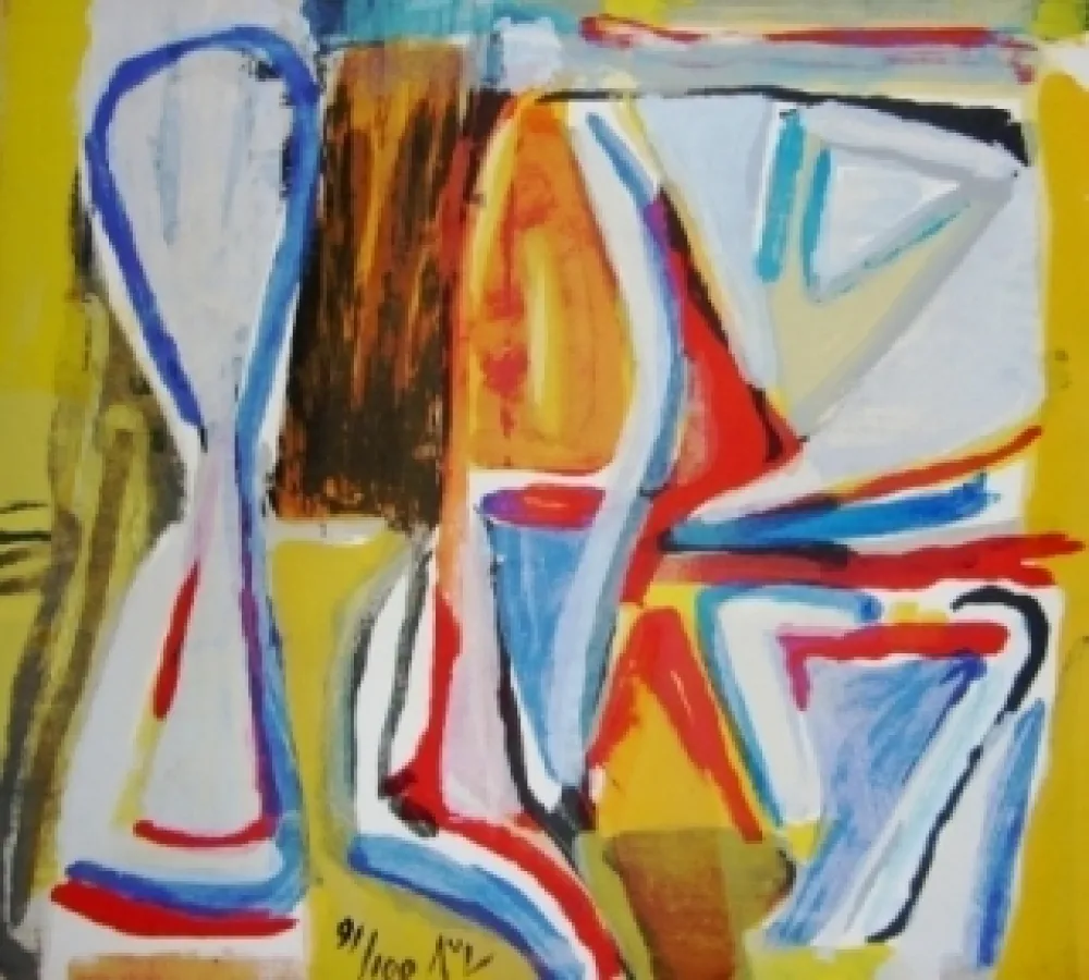 Lithograph Van Velde - MP 223